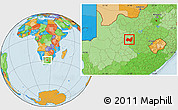 Political Location Map of KIMBERLEY