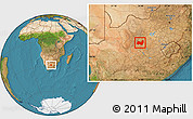 Satellite Location Map of KIMBERLEY