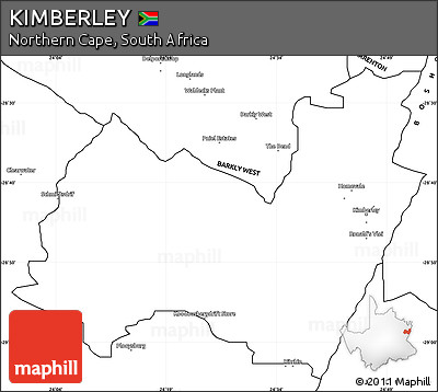 Blank Simple Map of KIMBERLEY