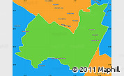 Political Simple Map of KIMBERLEY
