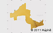 Physical Map of KURUMAN, cropped outside