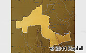 Physical Map of KURUMAN, darken
