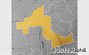 Physical Map of KURUMAN, desaturated