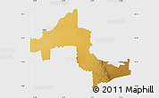 Physical Map of KURUMAN, single color outside