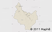 Shaded Relief Map of PRIESKA, cropped outside