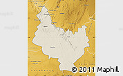 Shaded Relief Map of PRIESKA, physical outside