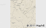 Shaded Relief Map of PRIESKA