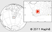 Blank Location Map of SUTHERLAND