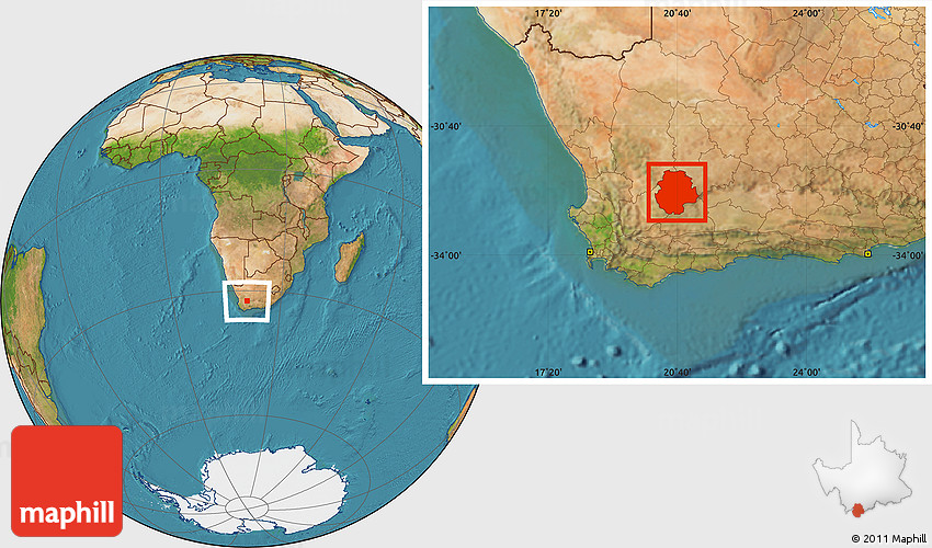 Sutherland South Africa Map Satellite Location Map Of Sutherland