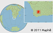 Savanna Style Location Map of SUTHERLAND