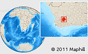 Shaded Relief Location Map of SUTHERLAND