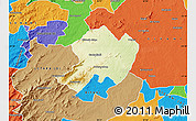 Physical Map of BOLOBEDU, political outside