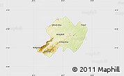 Physical Map of BOLOBEDU, single color outside