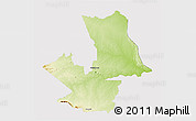 Physical 3D Map of PHALABORWA, cropped outside