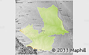 Physical 3D Map of PHALABORWA, desaturated