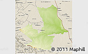 Physical 3D Map of PHALABORWA, shaded relief outside