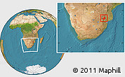 Satellite Location Map of PHALABORWA, within the entire country