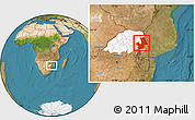 Satellite Location Map of PHALABORWA, highlighted parent region