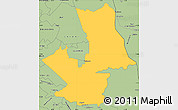 Savanna Style Simple Map of PHALABORWA