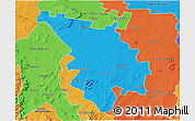 Political 3D Map of SESHEGO