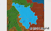 Political Map of SESHEGO, darken