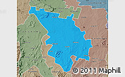 Political Map of SESHEGO, semi-desaturated