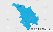 Political Map of SESHEGO, single color outside