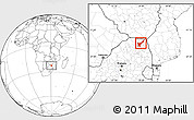 Blank Location Map of THOHOYANDOU