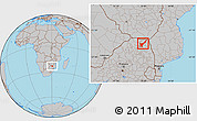 Gray Location Map of THOHOYANDOU