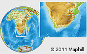 Physical Location Map of THOHOYANDOU, within the entire country