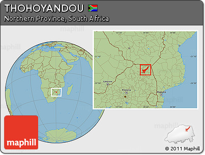 Savanna Style Location Map of THOHOYANDOU