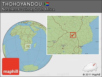 Savanna Style Location Map of THOHOYANDOU