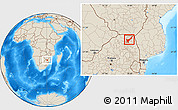 Shaded Relief Location Map of THOHOYANDOU