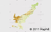 Physical Map of THOHOYANDOU, cropped outside