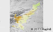 Physical Map of THOHOYANDOU, desaturated