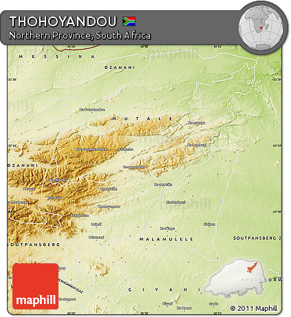 Physical Map of THOHOYANDOU