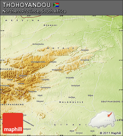 Physical Map of THOHOYANDOU