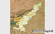 Physical Map of THOHOYANDOU, satellite outside