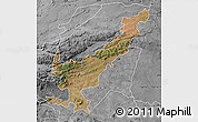 Satellite Map of THOHOYANDOU, desaturated