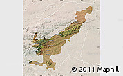 Satellite Map of THOHOYANDOU, lighten