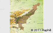 Satellite Map of THOHOYANDOU, physical outside