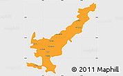 Political Simple Map of THOHOYANDOU, single color outside
