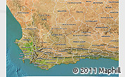 Satellite 3D Map of Western Cape