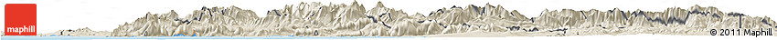 Shaded Relief Horizon Map of CALEDON