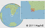 Savanna Style Location Map of CALEDON