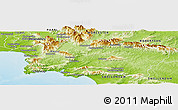 Physical Panoramic Map of CALEDON