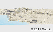 Shaded Relief Panoramic Map of CALEDON