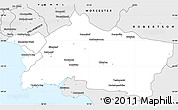 Silver Style Simple Map of CALEDON