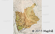 Satellite Map of CERES, lighten
