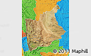 Satellite Map of CERES, political outside